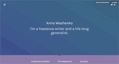 Desktop Screenshot of annawashenko.com